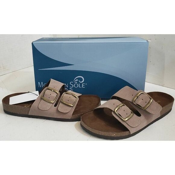 Mountain Sole Women's Leather Footbed Hallie Sandal Size 9 - Picture 5 of 5